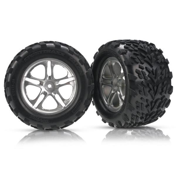 Roues Montees Collees Talon  Maxx/Revo (2) - TRX5174A