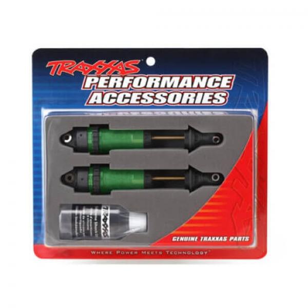 Amortisseurs Xx Long Gtr Alu Anodises Vert (2) - Traxxas - TRX7462G