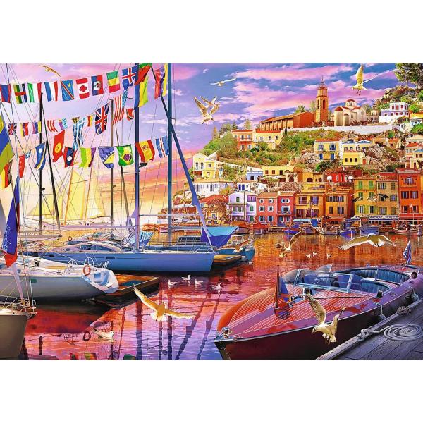 1000 piece Puzzle :  Unlimited Fit Technology : Summer Evening - Trefl-10696