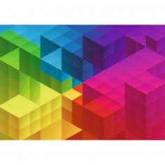 Puzzle 1000 pièces :  Unlimited Fit Technology : Dégradé cubique