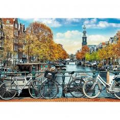 1000 piece Puzzle :  Unlimited Fit Technology : Autumn in Amsterdam, Netherlands
