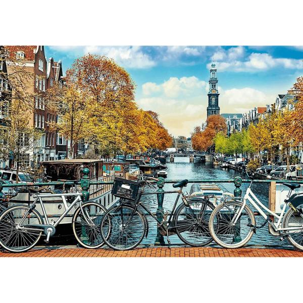 1000 piece Puzzle :  Unlimited Fit Technology : Autumn in Amsterdam, Netherlands - Trefl-10702