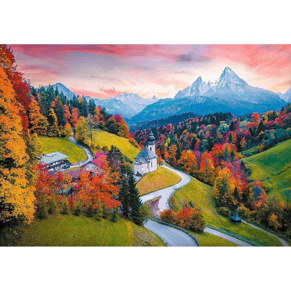 Puzzle 1000 pièces :  Unlimited Fit Technology : Au pied des Alpes, Bavière, Allemagne - Trefl-10703