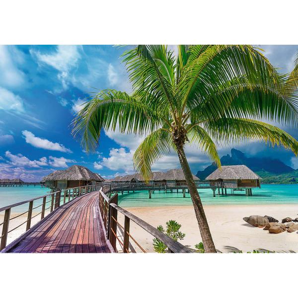 Puzzle de 1000 piezas: tecnología Unlimited Fit: Paradise Beach, Bora-Bora - Trefl-10704