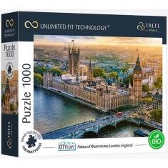 Puzzle de 1000 piezas: Tecnología Unlimited Fit: Palacio de Westminster, Londres, Inglaterra