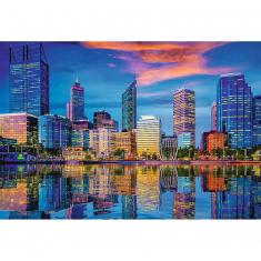 1500 piece puzzle: Unlimited Fit Technology : Urban Reflection, Perth, Australia