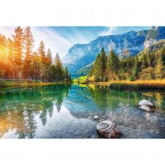 1500 piece puzzle: Unlimited Fit Technology : At the Foot of Alps, Hintersee Lake, Germany
