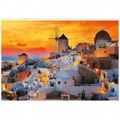 1500 piece puzzle: Unlimited Fit Technology : Oia, Santorini