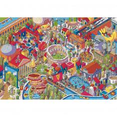 1000 piece puzzle : Unlimited Fit Technology :  Imaginary Cities: Rome, Italy