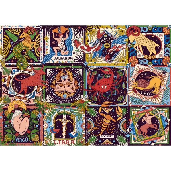 1000 piece puzzle : Unlimited Fit Technology :  Zodiac Signs - Trefl-10752