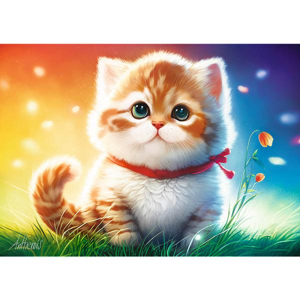 500 piece puzzle :  Unlimited Fit Technology : Charming Kitten - Trefl-37463