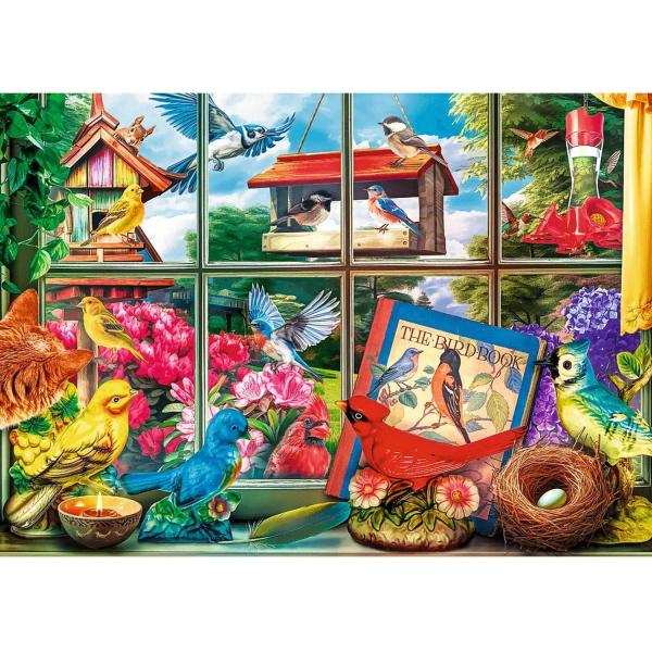 Puzzle 1000 Premium Plus: Tea Time: Die Welt der Vögel - Trefl-10850