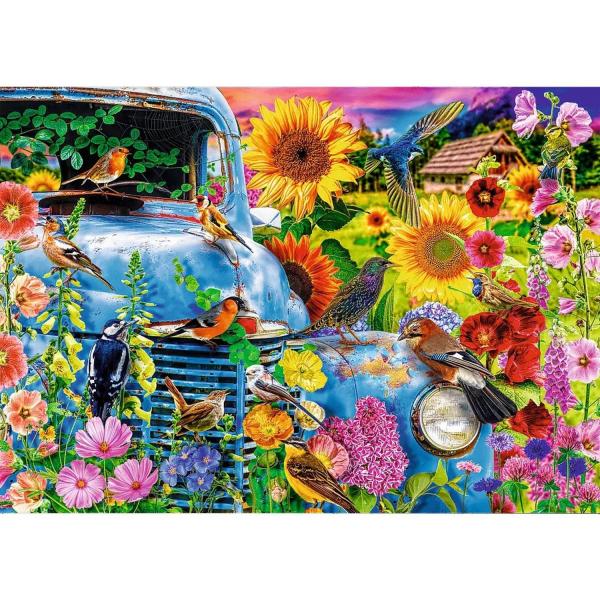 Puzzle 1000 pièces Premium Plus : Vie à la campagne, oiseaux chanteurs - Trefl-10848