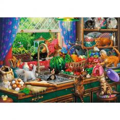 Premium Plus 1000 Teile Puzzle: Die kleinen Unruhestifter