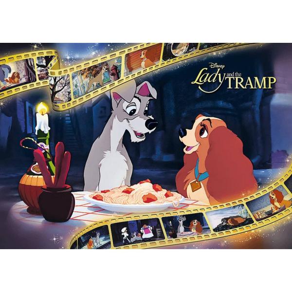 Puzzle 1000 pièces Premium Plus : Belle et le Clochard - Disney - Trefl-10830