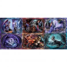 9000-teiliges Puzzle: Fantasiewelt