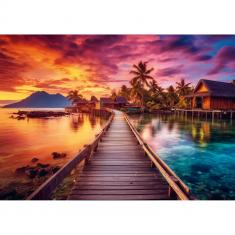 Puzzle 1000 piezas : Isla Paraiso