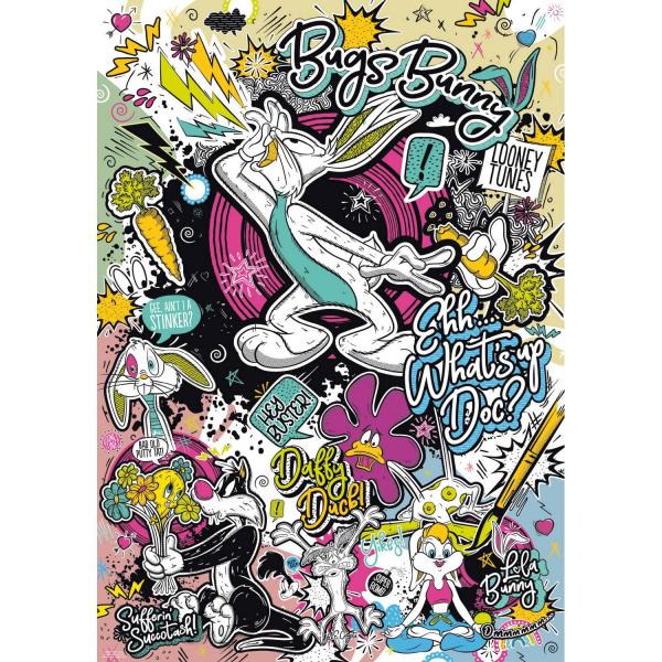 Puzzle 1000 pièces Premium Plus : Looney Tunes - Tref-12066