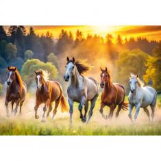 Puzzle 1500 pièces : Chevaux sauvages