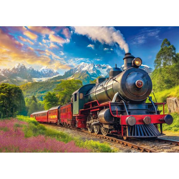 Puzzle 1000 pièces : Voyage en train - Tref-10929