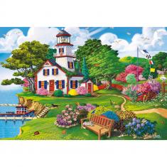 Puzzle 500+1 piezas Madera : Summer Haven