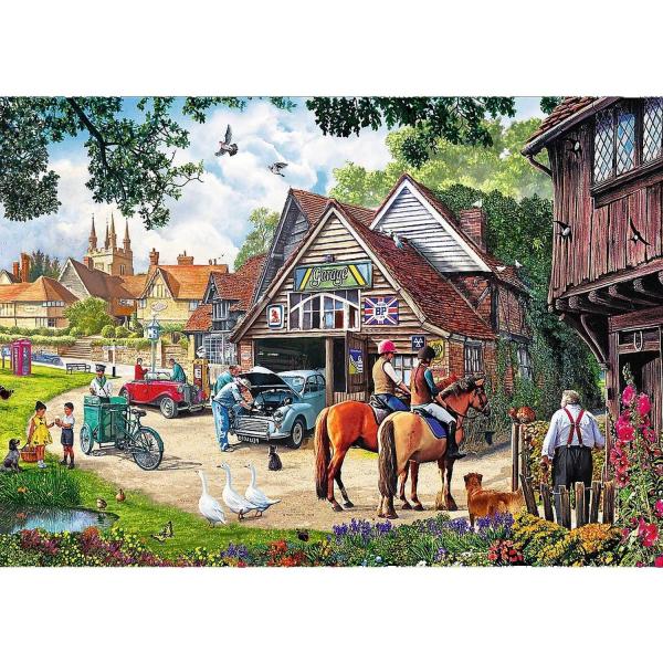 2x500 Teile Puzzle: Idyllisches Leben - Trefl-37494