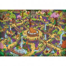 Trefl Puzzle 2en1 – Vie Idyllique – 2 X 500 Pièces – 480×340 Mm – Dès 10 Ans – Cadeau