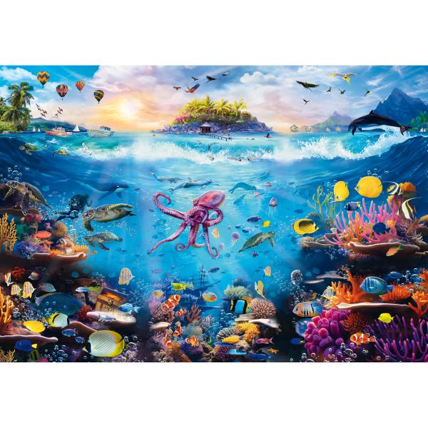 13500 pieces Puzzle : Unlimited Fit Technology - Dive into Underwater Paradise  - Trefl-81027