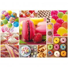 1000 pieces puzzle : Candy - collage