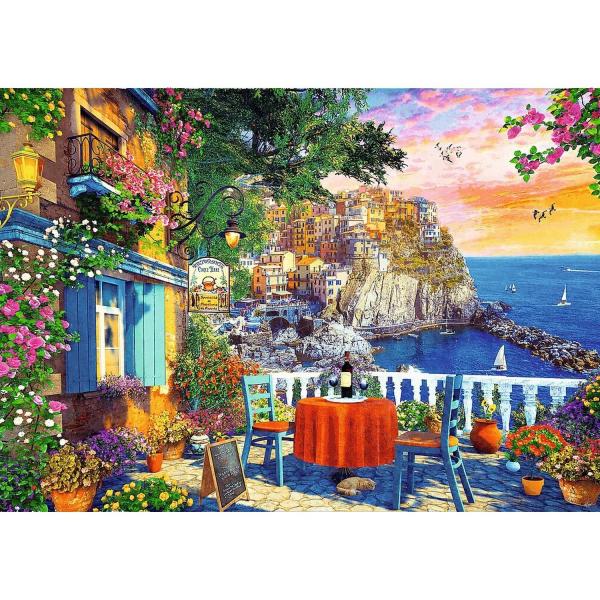 1000-teiliges Puzzle: Blick auf die Cinque Terre - Trefl-10776