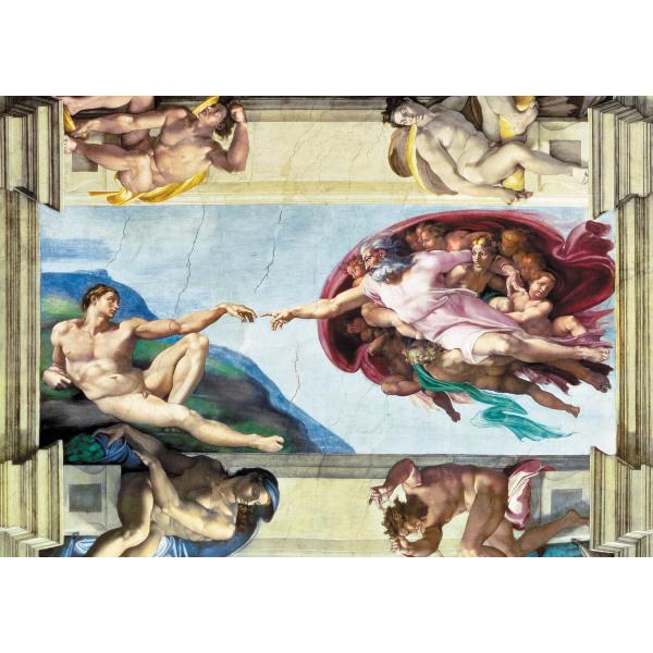 1000 pieces puzzle : Art Collection - The Creation of Adam - Trefl-10590