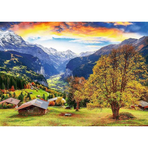 Puzzle 1000 pièces : Un village alpin pittoresque  - Trefl-10775