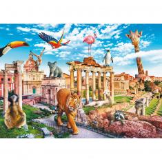 Puzzle mit 1000 Teilen: Lustige Städte: Wildes Rom