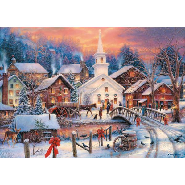 Puzzle de 1000 piezas : Blanca Navidad - Trefl-10602