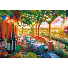 1000 pieces Puzzle : Tea Time : Italian Vineyard 