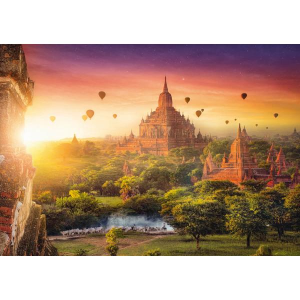 Puzzle 1000 pièces : Temple antique, Birmanie - Trefl-10720