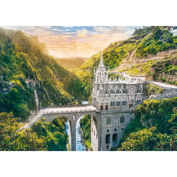 1000 pieces puzzle : Las Lajas Sanctuary, Colombia - Trefl-10724