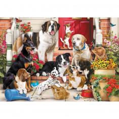 1043 pieces puzzle : Hidden Shapes : Doggy Fun
