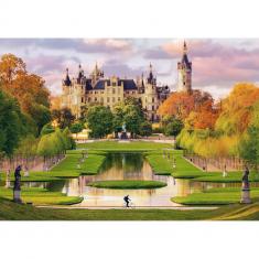 Puzzle 1000 pièces : Photo Odyssée : Château de Schwerin, Allemagne