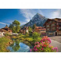 Puzzle mit 2000 Teilen: Alpen im Sommer