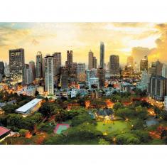 Puzzle de 3000 piezas : Atardecer en Bangkok