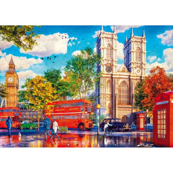 Puzzle 1000 pièces : Tea Time : Vue de Londres - Trefl-10805