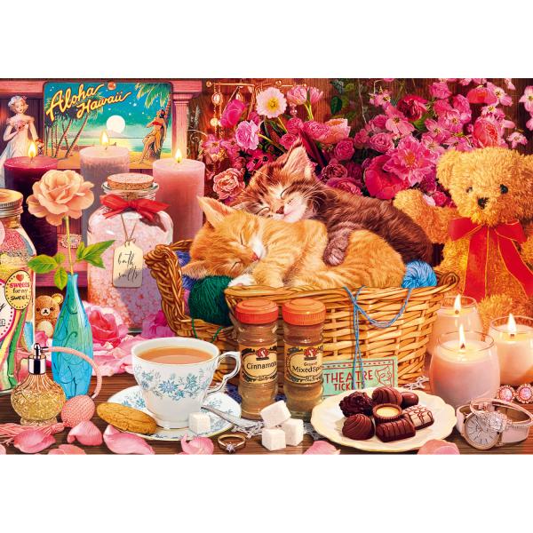 1000 pieces Puzzle : Tea Time : All Things Nice  - Trefl-10802