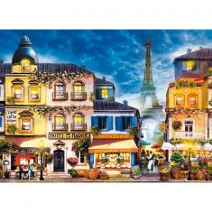 Holzpuzzle mit 1000 Teilen: French Alley