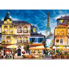 Puzzle en bois 1000 pièces : Ruelle française