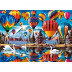 Puzzle de madera de 1000 piezas: Globos de colores