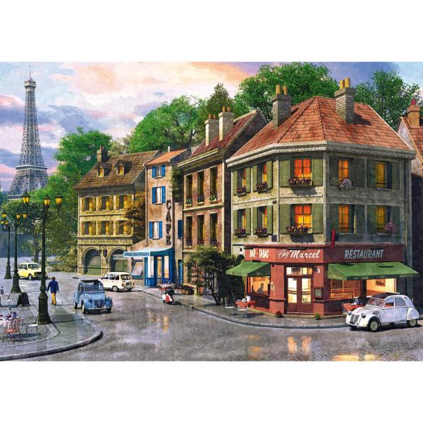 6000 pieces puzzle : Street of Paris - Trefl-65001