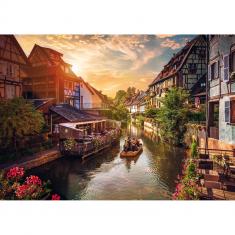 1000 Teile Puzzle: Foto Odyssee: Klein-Venedig in Colmar, Frankreich
