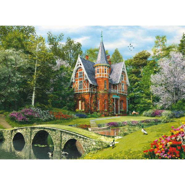 Puzzle de madera de 1000 piezas : Casa victoriana - Trefl-20145