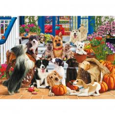 1000 piece wooden puzzle : Doggy Friendship
